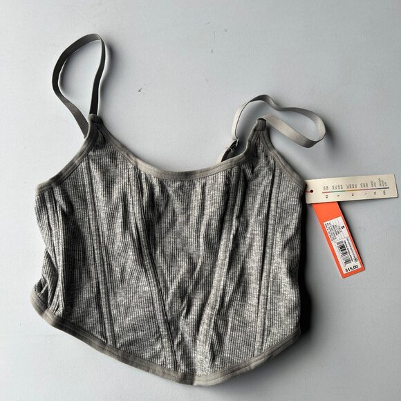 Colsie Women's Casual Corset Gray Small - Picture 7 of 9